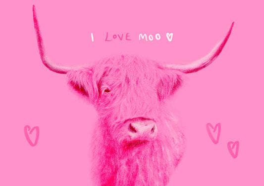 Why Sending Card's In 2025 Should Be Your New Years Resolution Featuring Our Pink 'I Love Moo' Cards