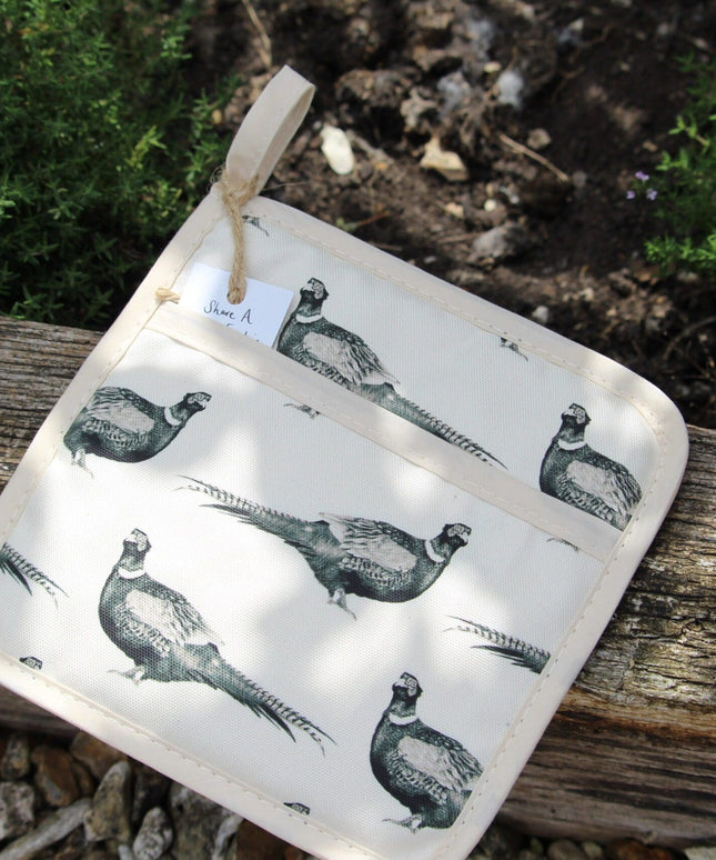 Mr Pheasant Organic Cotton Pot Grab image 1