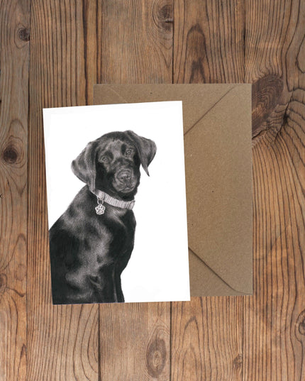 Darcy Labrador Puppy Greeting Card image 0