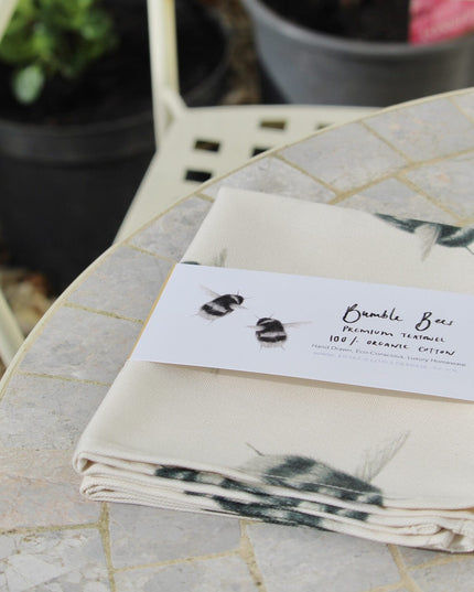 Bumble Bee Organic Cotton Tea Towel image 3