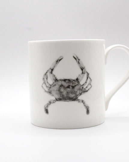 June Crab Illustration Coastal Fine Bone China Mug image 1