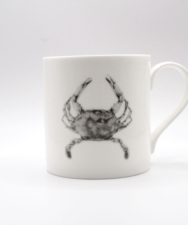 June Crab Illustration Coastal Fine Bone China Mug image 1