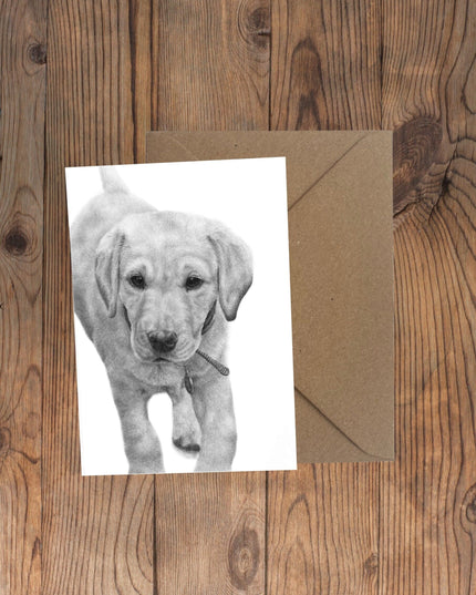 Margaux Labrador Puppy Greeting Card image 0