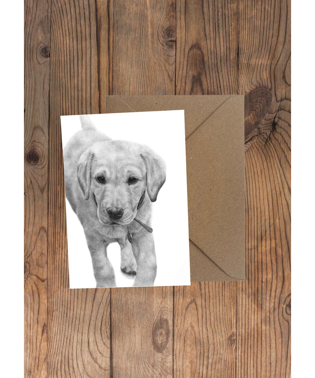 Margaux Labrador Puppy Greeting Card image 0