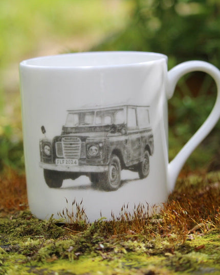 Land Rover Series 2/3 Fine Bone China Mug image 1