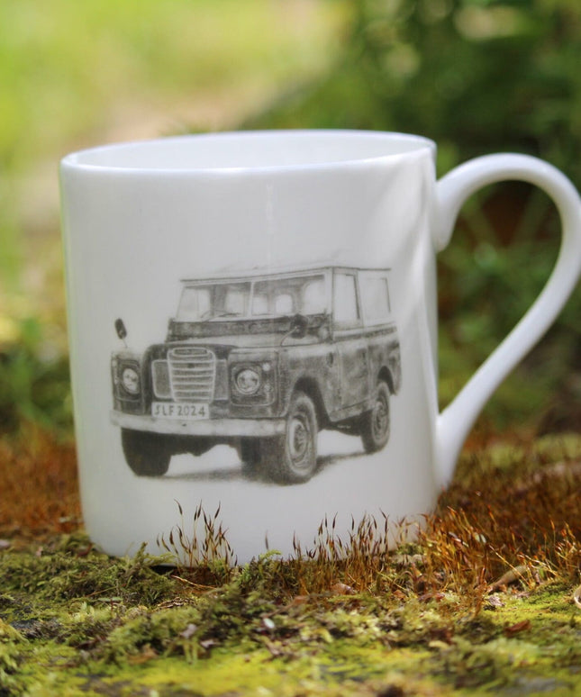 Land Rover Series 2/3 Fine Bone China Mug image 1