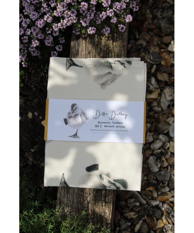 Dottie Duckling Tea Towel Organic Cotton image 0