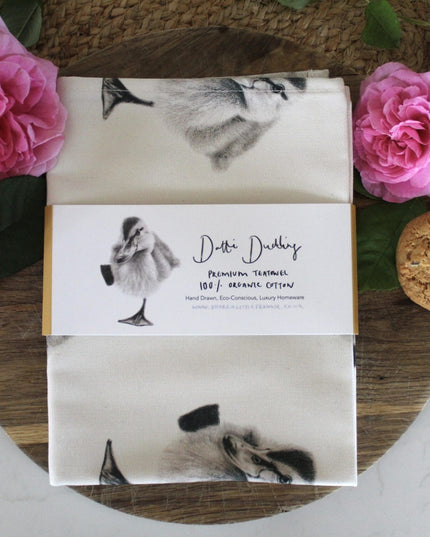 Dottie Duckling Tea Towel Organic Cotton image 2
