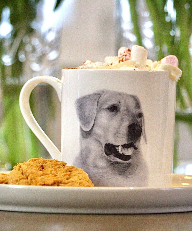 Scrumpy Labrador Fine Bone China Mug image 0