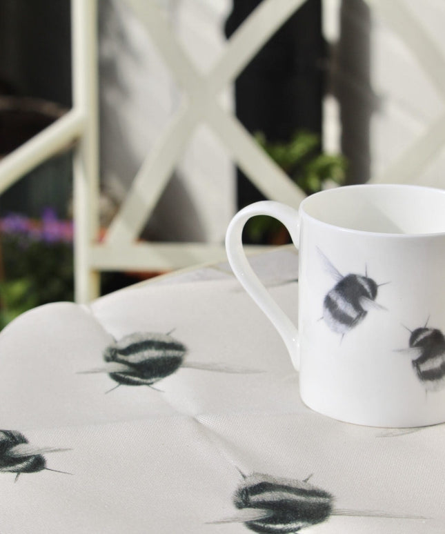 Bumble Bee Illustration Fine Bone China Mug image 1