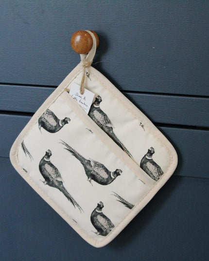 Mr Pheasant Organic Cotton Pot Grab image 5