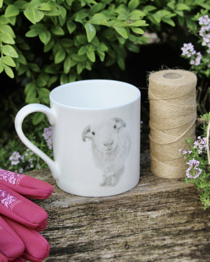 Larry Sheep Illustration Fine Bone China Mug image 4