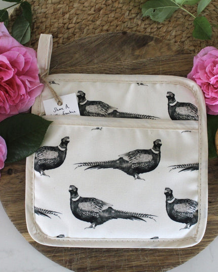Mr Pheasant Organic Cotton Pot Grab image 4