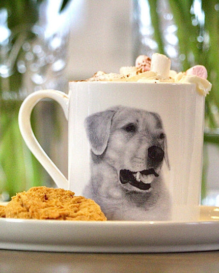 Scrumpy Labrador Fine Bone China Mug image 1
