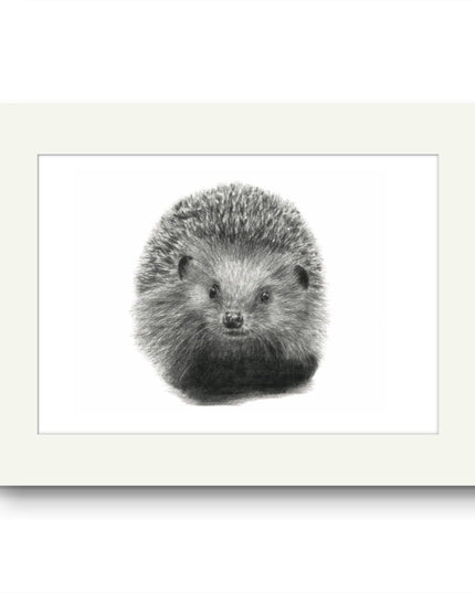 Heather Hedgehog Mounted Print image 0