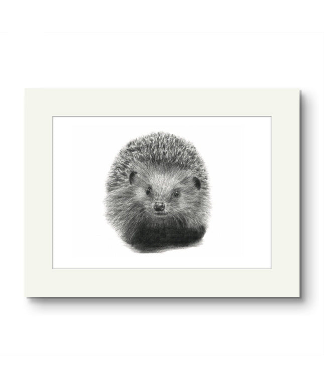 Heather Hedgehog Mounted Print image 0