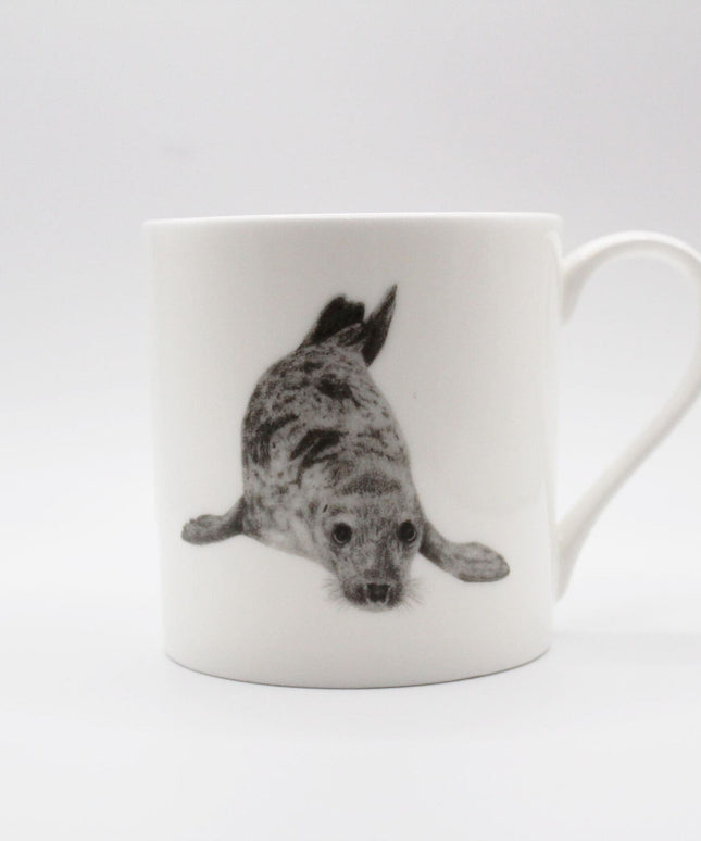 Sammy Seal Illustration Fine Bone China Mug image 1