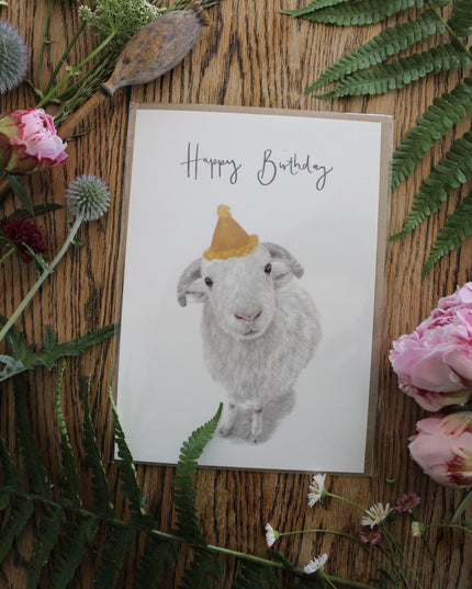 Larry Whitefaced Woodland Sheep Birthday Card image 0