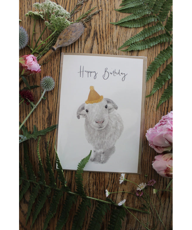 Larry Whitefaced Woodland Sheep Birthday Card image 0