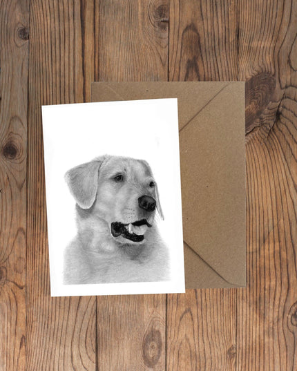 Scrumpy Labrador Greeting Card image 0