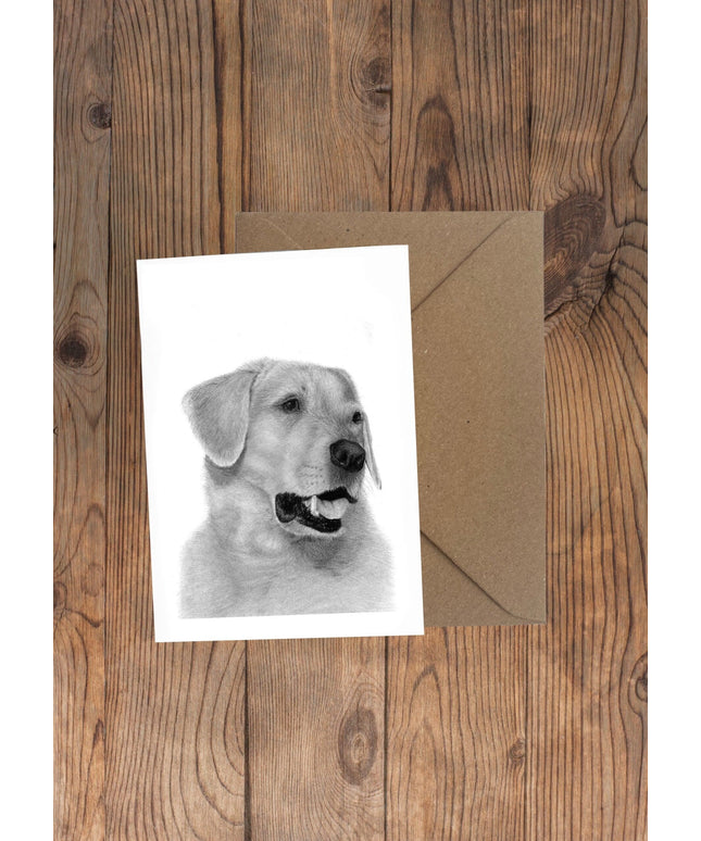 Scrumpy Labrador Greeting Card image 0