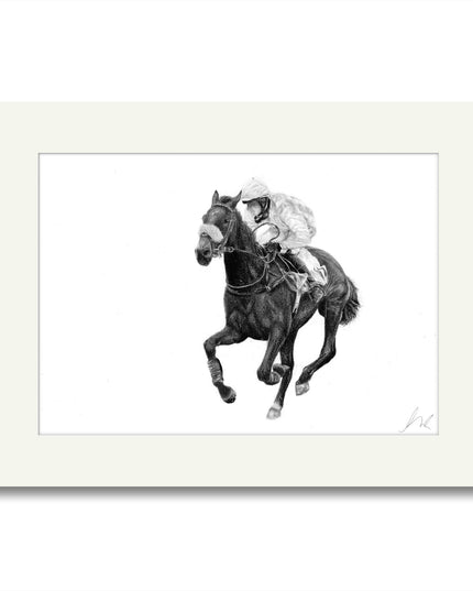 Racing Green Mounted Print image 0