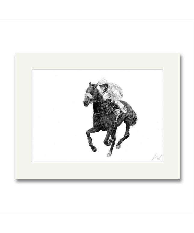 Racing Green Mounted Print image 0