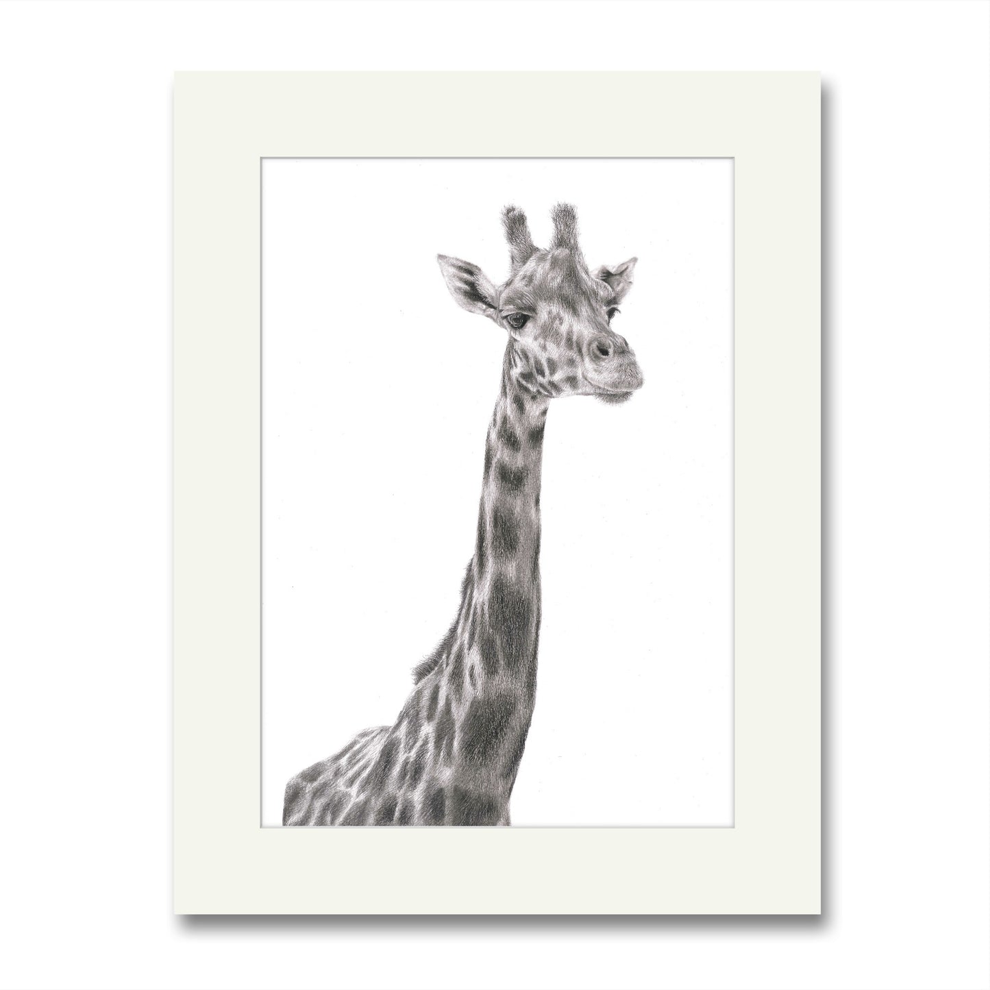 Isabella Giraffe Mounted Print