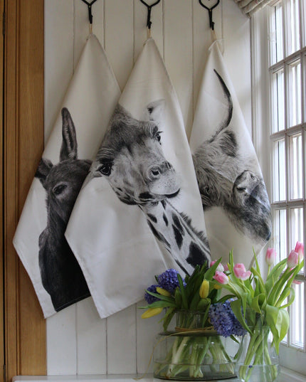 Highland Cow Tea Towel Organic Cotton image 4
