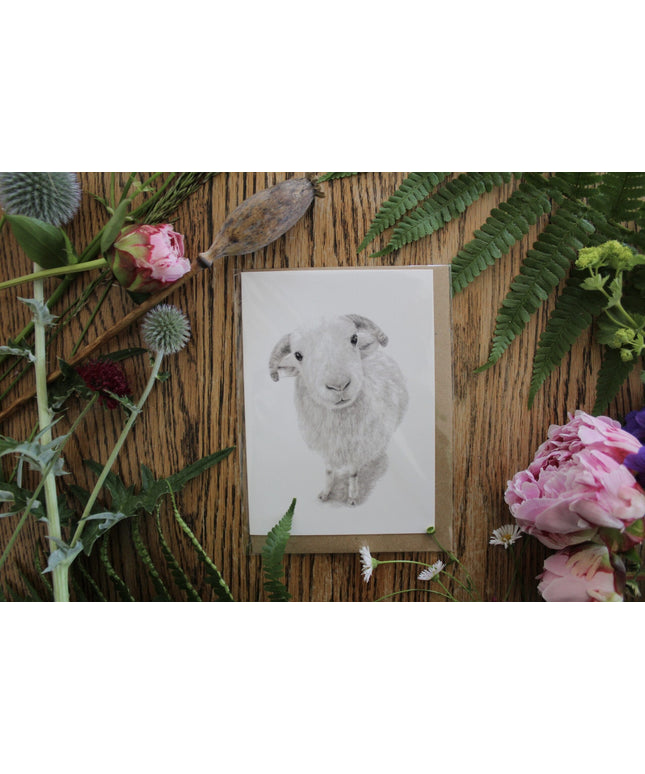 Larry Whitefaced Woodland Sheep Card image 0