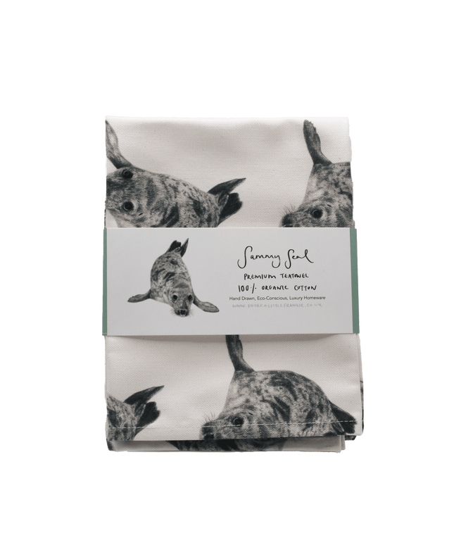 Sammy Seal Organic Cotton Premium Tea Towel image 0