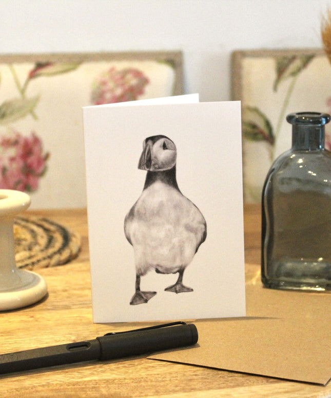 Pebbles Puffin Greeting Card image 1