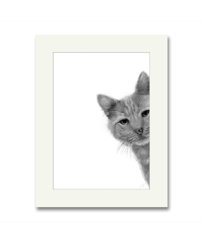 Tigger Cat Mounted Print image 0