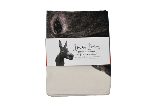 Dexter Donkey Tea Towel 100% Organic Cotton