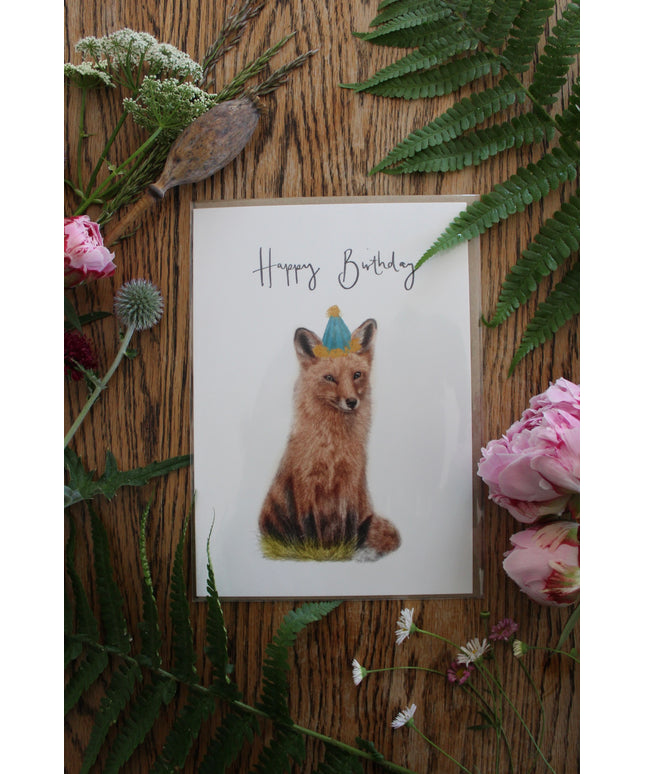 Fox Birthday Card