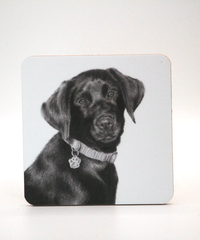 Darcy Black Lab Coaster