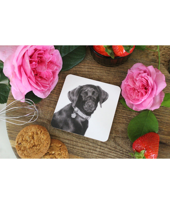 Darcy Black Lab Coaster