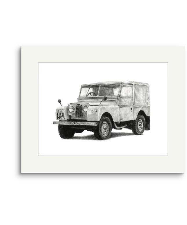 Land Rover Series 1 Mounted Print