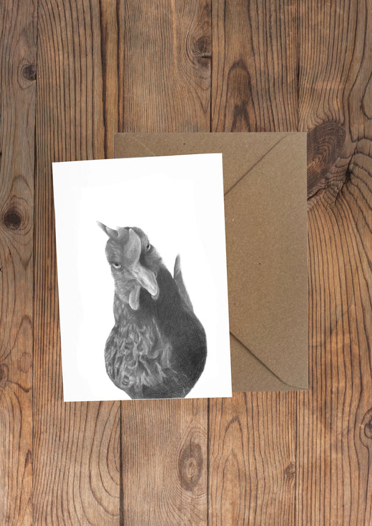 Agnes Chicken Greeting Card