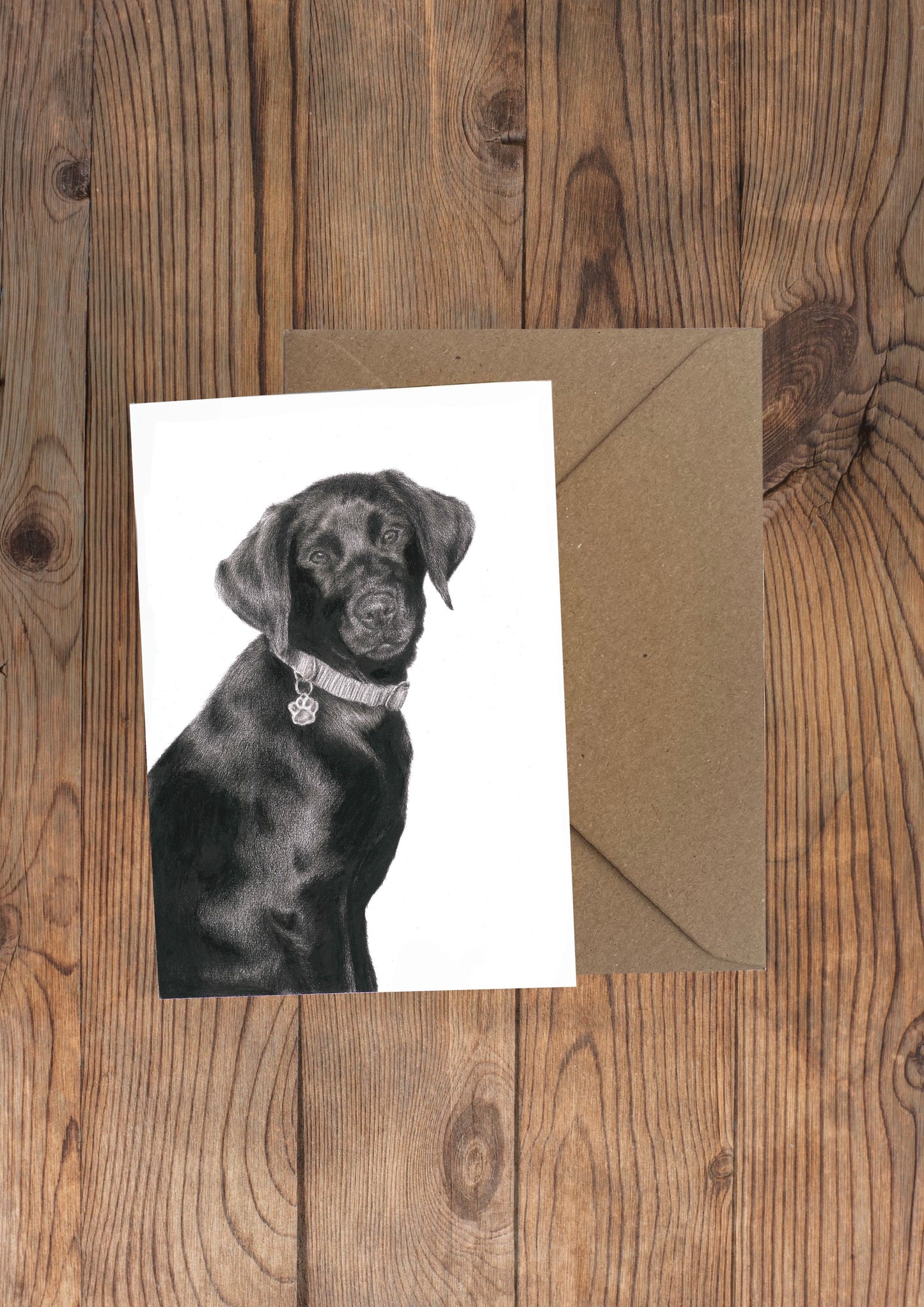 Darcy Labrador Puppy Greeting Card