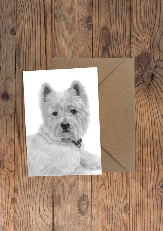 Rupert Westie Greeting Card