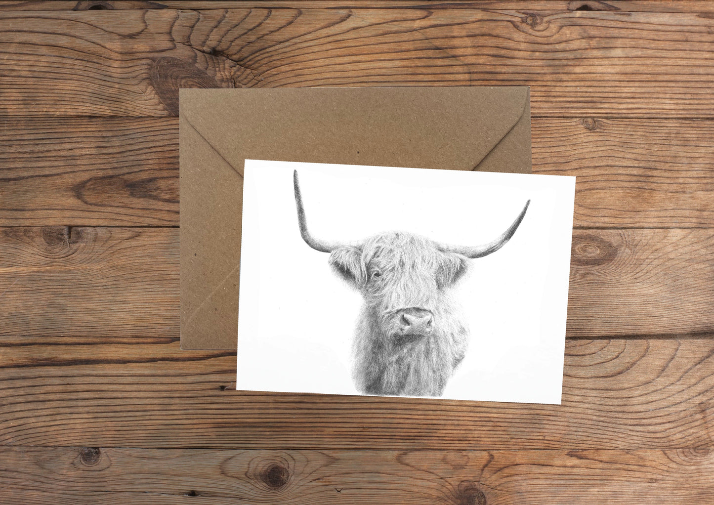 Highland Coo Greeting Card