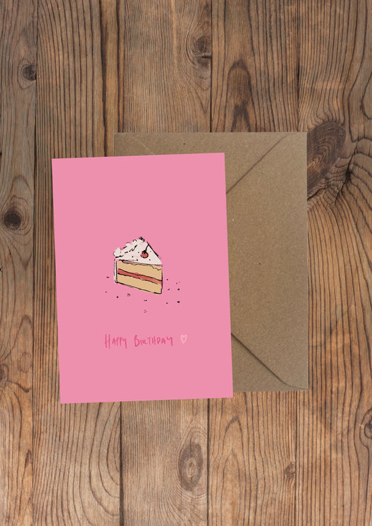 Birthday Cake Greeting Card