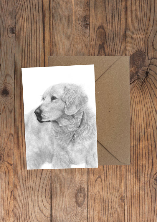 Jessie Golden Retriever Greeting Card