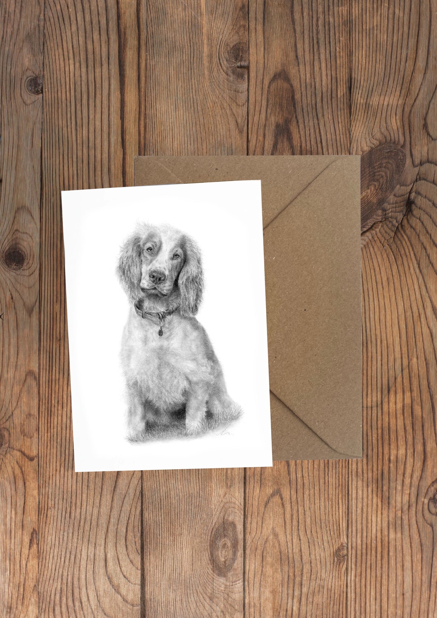 Rue Spaniel Greeting Card