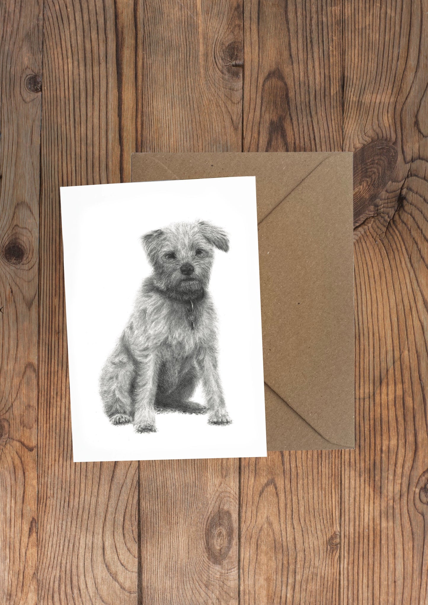 Caya Border Terrier Greeting Card