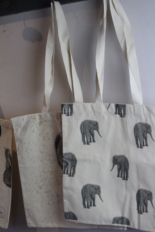 Huey Elephant Tote Bag