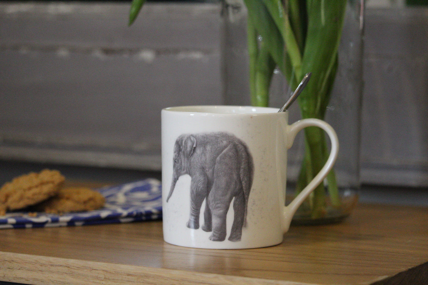 Huey Elephant Fine Bone China Mug