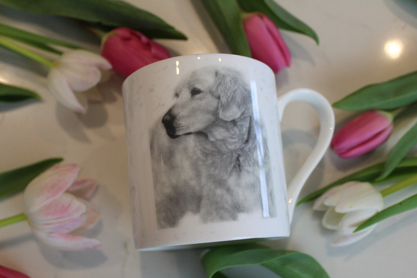 Jessie Golden Retriever Dog Fine Bone China Mug