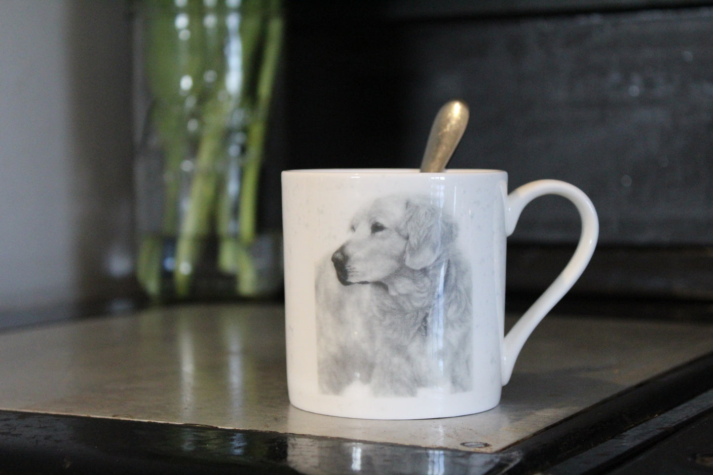 Jessie Golden Retriever Dog Fine Bone China Mug